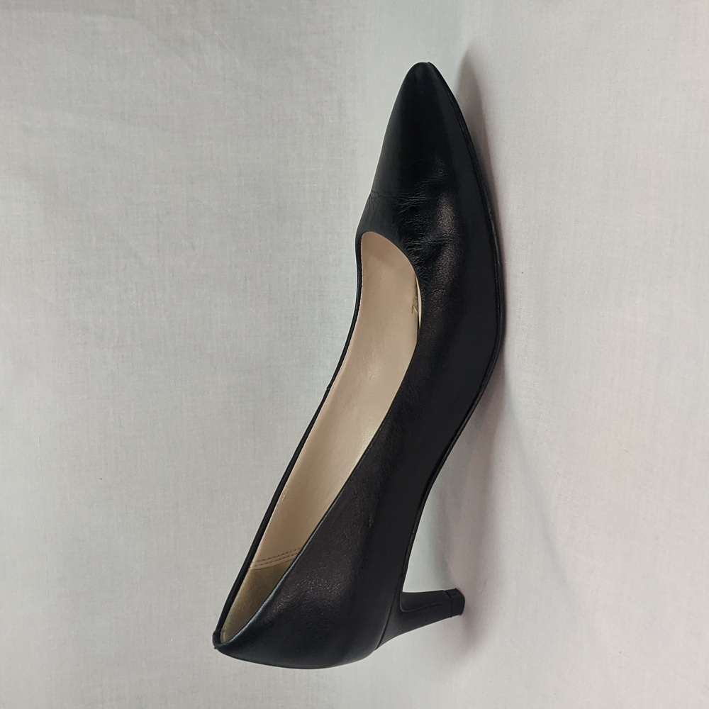 Cole Haan Amelia Black Leather Pump 2" Heel, Size 6B